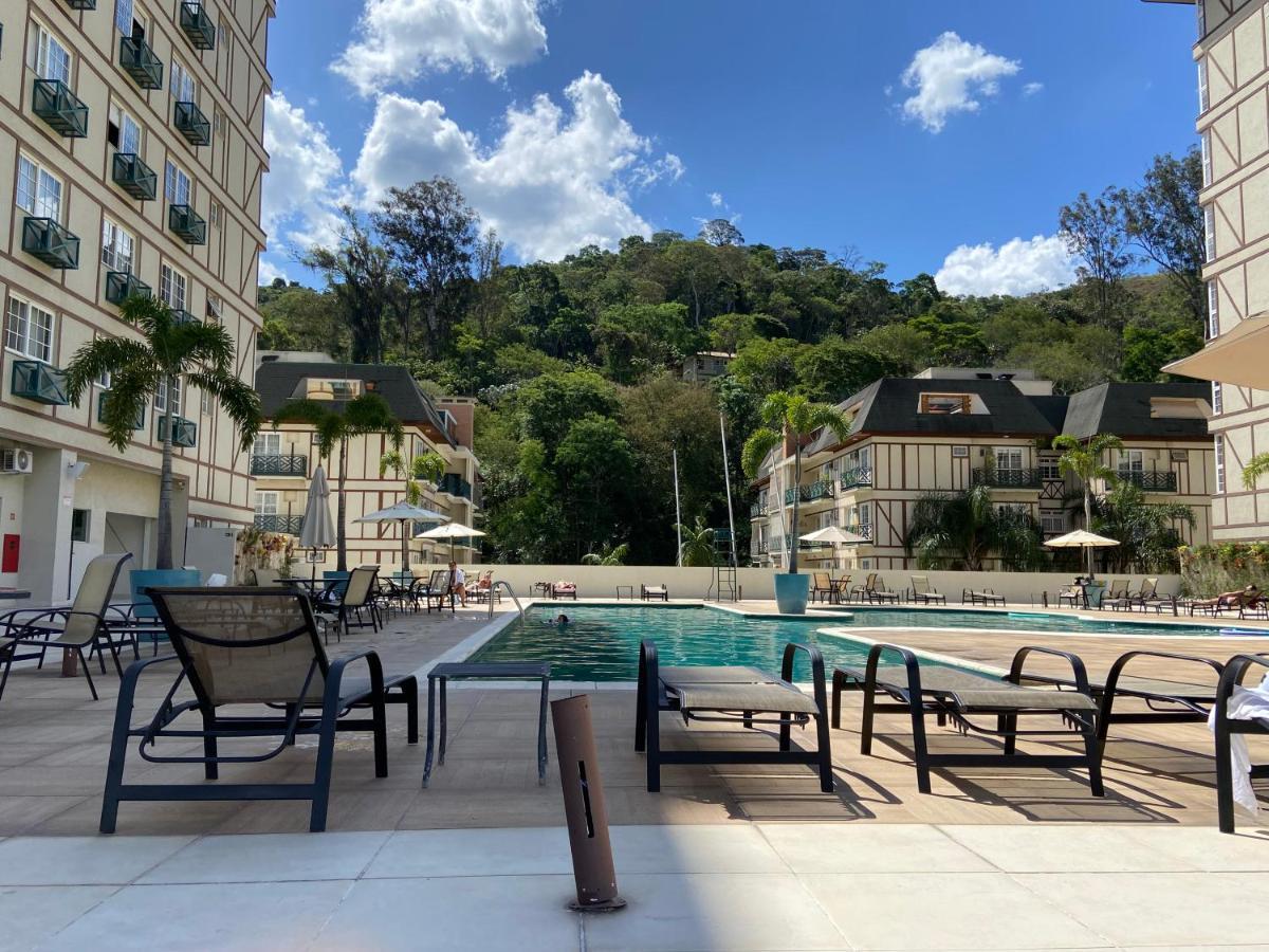 Apartamento Flat 217 Granja Brasil - Com Piscina Em Itaipava Petrópolis Exterior foto